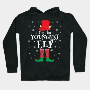 I'm The Youngest Elf Matching Family Christmas Pajama Shirt Hoodie